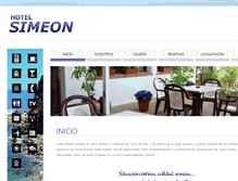 Tablet Screenshot of hotelsimeon.com